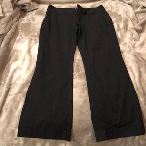 Banana Republic Black Pinstriped Dress Pants